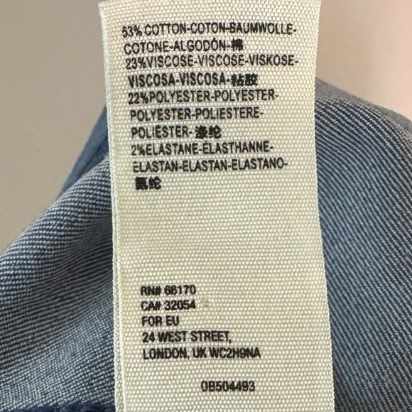 FREE PEOPLE Denim Mini Skirt Faded Indigo Size 2 - Picture 11 of 11